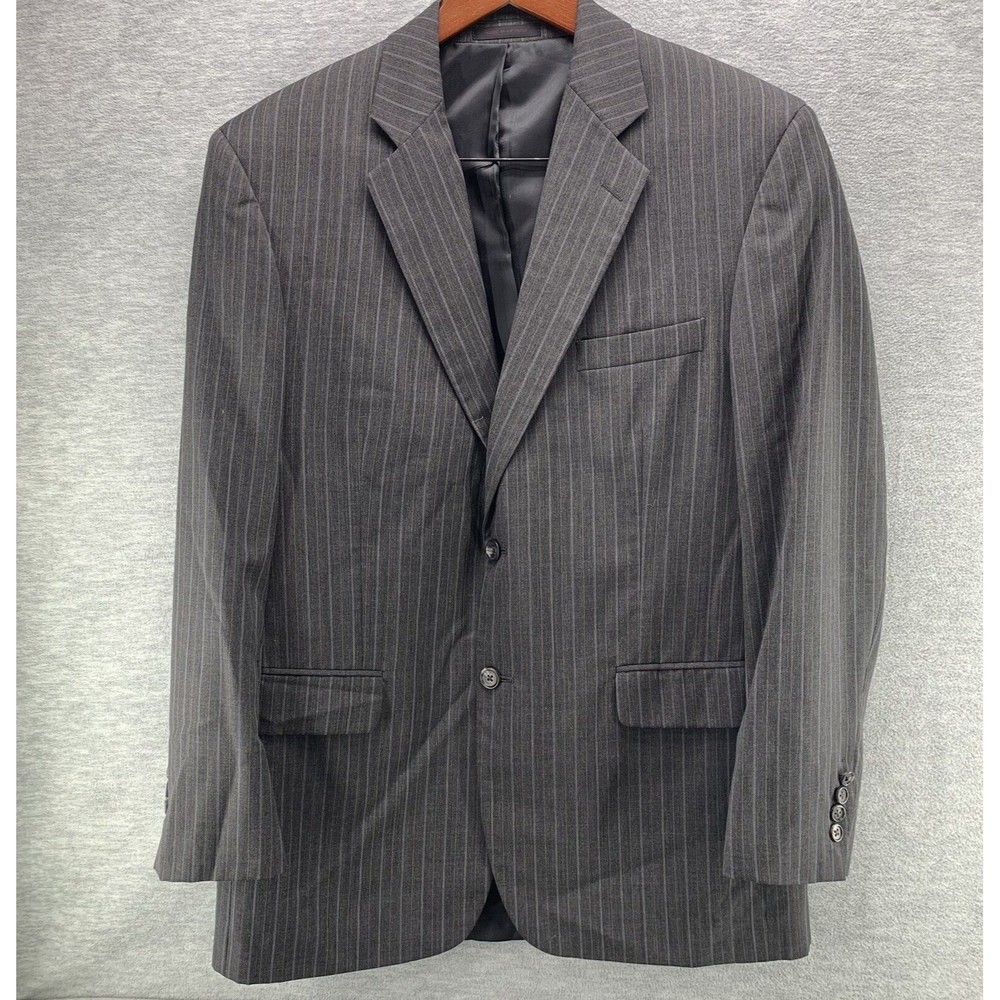 Kilburne and Finch S & K Famous Brands Gray Stripe Blazer Size 40R